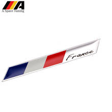 3D алюминиевая эмблема флага Франции, знак, наклейка на автомобиль наклейки на мотоцикл для Peugeot 206 306 307 408 2008 Citroen Sega Renault 2024 - купить недорого