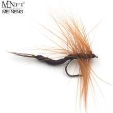 MNFT 10 шт. 12 # коричневый цвет могут лететь рыболовные крючки в виде мухи для ловли форели, приманка для Майли, искусственная приманка 2024 - купить недорого