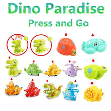 Dinosaur Paradise Pressure Inertia Dino Cars Dino Slide Toy  Back of The Car Birthday Christmas Gift for Girl Boy Children Kid 2024 - buy cheap