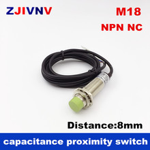 10 шт. CM18-3008NB M18 три провода DC NPN NC 1-8 мм измерение расстояния емкостный датчик приближения цилиндрический 2024 - купить недорого