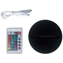 LED Lamp Bases For 3D Illusion Night Light 7 Colors Touch Switch Remote Control Replacement Base For 3D Table Desk Lamps 2024 - buy cheap