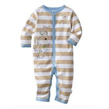 Stripe Grey Dog Baby Rompers Baby Boys Clothes Set Outerwear Newborn Jumpsuits One Piece Clothing Baby Clothing Months Cotton 2024 - buy cheap