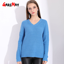 Garemay Women Sweaters 2022 Jumpers Ladies Winter Sweaters Pullover Autumn V Neck Sweater Women Casual Korean Pullover Sweater 2024 - buy cheap