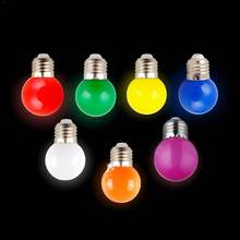 2019 Colorful LED Bulb 1W E27 IP54 Waterproof 270 Degree LED Lamp Lights 4.5 x 7cm 2024 - buy cheap