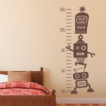 Removable Robot Growth Chart Vinyl Wall Decals Kids Room Art Decor Stickers Height Measurement Ruler 2024 - buy cheap