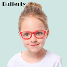 Ralferty Kids Square Glasses Anti-blue Blocking Computer Eyewear Frame Child Boy Girl TR90 Flexible Eyeglasses Frames A008 2024 - buy cheap