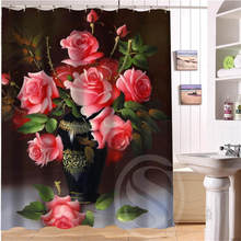 Beautiful Flowers Personalized Custom Shower Curtain Bath Curtain Waterproof Polyester Fabric Shower Curtain For The Bathroom 2024 - buy cheap