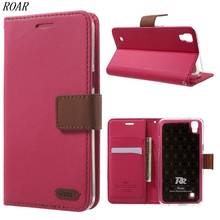 For LG X Power Case ROAR KOREA Twill Grain Card Holder Leather Stand Cover Flip Case For LG X Power F750 2024 - buy cheap