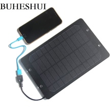 BUHESHUI 6W 6V Solar Charger Monocrystalline PET Solar Panel Small Solar Cell Battery Bicycle Sharing Solar Panel Charger 2024 - buy cheap