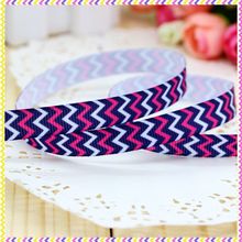 3/8'' Free shipping chevron printed grosgrain ribbon headwear hair bow diy party decoration wholesale OEM 9mm B445 2024 - buy cheap