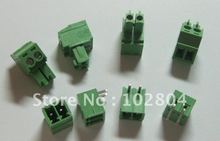 Conector de ángulo de 2 pines/way, Conector de Bloque de terminales de tornillo de 3,81mm, tipo conectable de Color verde con pin de ángulo, 60 uds. 2024 - compra barato