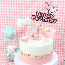 Ins love decorador de bolo, balão de ar com coração, para aniversário de meninos e meninas, decoração de bolo e chá de bebê 2024 - compre barato