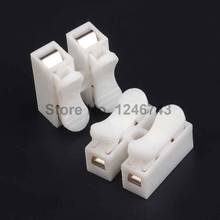 10PCS 2P Spring Connector Wire With No Welding No Screws Quick Connector Cable Clamp Terminal Block 2 Way Easy Fit For Led Strip 2024 - buy cheap