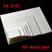 1Pack A3 420x305mm 125 Mic Film for Laminator PET Material Fillet Side Design Waterproof/Moistureproof/Fade-proof 100 Sheets 2024 - buy cheap