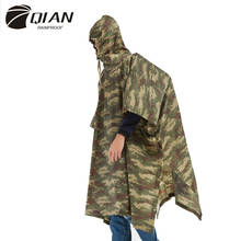 QIAN-chubasqueros impermeables para hombre y mujer, Poncho de lluvia de jungla, mochila de camuflaje, abrigo de lluvia para ciclismo, escalada, senderismo, viaje 2024 - compra barato