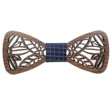 Wood Bow Tie Gentle MEN Wooden Bow Ties Gravatas Corbatas Business Butterfly Cravat Party Ties For Men Wood Ties 2024 - buy cheap