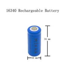 10pcs/lot 3.7v 1200mAh 16340 CR123A Rechargeable Battery Lithium-ion Battery for the LED of Flashlightht 2024 - buy cheap