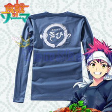 Anime shokugeki sem soma yukihira souma cosplay traje manga longa camiseta casual algodão topos camisetas frete grátis 2024 - compre barato