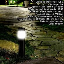 1PCS Stainless Steel Led Solar Lawn Lamp Outdoor Garden Path Lawn Light Solar Bollard Light White Light Led Solar Lamp 2024 - buy cheap