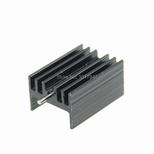 Disipador de calor IC, negro TO220 21x15x11mm con PIN de aluminio, 1 unidad a-220 2024 - compra barato