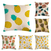 45cm*45cm Classic style pineapple design linen/cotton throw pillow covers couch cushion cover home decorative pillows 2024 - buy cheap