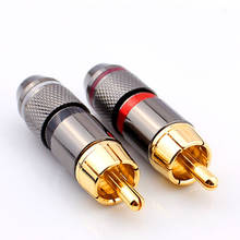 20PCS Copper RCA Plug Gold Plated Audio Video Adapter Connectors Soldering 2024 - buy cheap
