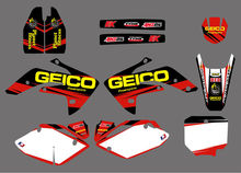 0047 NEW Red And White  TEAM  GRAPHICS & BACKGROUNDS DECALS STICKERS Kits  for Honda CRF150R LIQUID COOLED 2007-2012 2011 2010 2024 - buy cheap