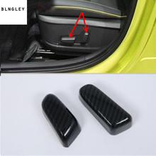 2pcs/lot ABS carbon fiber grain Seat control adjustment button decoration cover for 2017-2018 Hyundai KONA 2024 - buy cheap