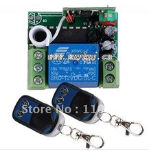 Frete grátis interruptor de sistema de luz/porta sem fio 12v 1ch com controle remoto para luz e receptor código fixo smart home z-wave