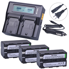 Batmax-Batería de iones de litio NP-F750 NP F750 F770, cargador Dual rápido LCD para Sony NP F970 F960 NP-F770 ccd-tr917, 3 uds. 2024 - compra barato