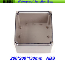 Free Shipping Good Quality ABS Material Transparent Cover IP66 waterproof electric meter box 200*200*130mm 2024 - buy cheap