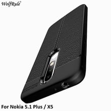 Чехол для Nokia 5,1 Plus, Мягкий Силиконовый ТПУ бампер для Nokia X5 2018, чехол для телефона Nokia 5,1 Plus 2018, чехол Funda 5,86'' 2024 - купить недорого