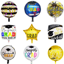 50pcs 18inch Graduation Ceremony GRAD Foil Balloons Congratulation Graduation Party Decoration Helium Balls Air Globos Supplies 2024 - buy cheap