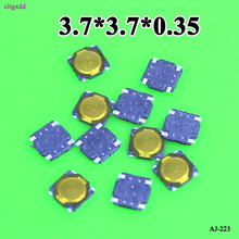 cltgxdd 50pcs 3.7*3.7*0.35mm Tact Switch SMT SMD Tactile Membrane Switch PUSH Button SPST-NO Waterproof Microwave Oven Switch 2024 - buy cheap