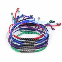 2017 Colorful Design Wholesale Top Quality Braided Anil Arjandas Men Bracelets Black Round Bead Handmade Macrame Bracelet Gift 2024 - buy cheap