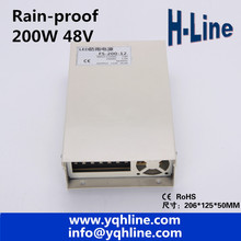 200W 48V 4.2A interruptor a prueba de lluvia fuente de alimentación de salida adaptador de corriente AC DC LED fuente de alimentación para LED de uso al aire libre (FY-200-48) 2024 - compra barato