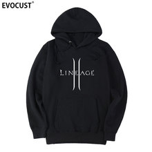 Linage 2-Sudadera con capucha para hombre y mujer, prenda deportiva de algodón peinado con estampado caótico, unisex 2024 - compra barato