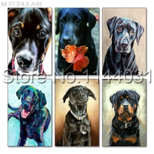 5D DIY Full Square Diamond Embroidery Colorful Dog Diamond Painting Dog Series Cross Stitch Rhinestone Mosaic Christmas Gift 2024 - buy cheap