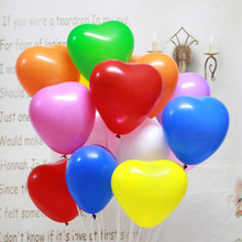 5 шт., латексные надувные шары в форме сердца, 2,2 г, 12 дюймов 2024 - купить недорого