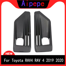 Cubierta de luz antiniebla delantera de fibra de carbono cromado para Toyota RAV4, RAV 4 Adventure 2019, 2020, ABS, accesorios de decoración para coche 2024 - compra barato