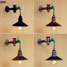IWHD Rustic Retro Vintage Wall Light Fixtures Home Lighting Water Pipe Wall Lamp Industrial LED Edison Sconce Lamparas De Pared 2024 - buy cheap