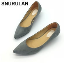 Snurulanan63 botas femininas de salto baixo, de veludo, ponta fina, sem cadarço, casual, para mulheres, e663 2024 - compre barato