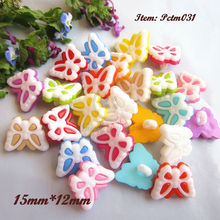 2016 news 480pcs Mixed color Butterfly Shape buttons for decoration Plastic combine cartoon Buttons Series for sewing 2024 - buy cheap