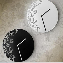 Reloj De Pared De diseño corto para sala De estar, cronógrafo De cuarzo con espejo acrílico, para el hogar, 2019 2024 - compra barato