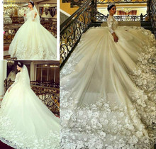 Vestidos clássicos de princesa artesanais, vestido de casamento estilo árabe, jardim, vestido de noiva formal, tamanho grande, feito sob encomenda 2024 - compre barato