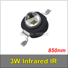 3 Pcs/lot 3W Infrared IR 850nm High Power LED Bead Emitter DC1.8-2.2V CCTV Camera IR Diode for Security Black LEDs 2024 - buy cheap
