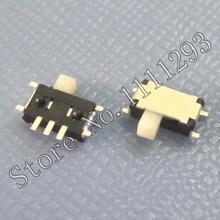 Горизонтальный переключатель слайда 20 шт./лот 3pin SMD для телефона, планшета, MP3 4 5 Bluetooth/WLAN/выключатель питания 2024 - купить недорого