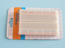  10pcs/lot mini bread board / breadboard 8.5CM x 5.5CM 400 Holes Breadboard  Best quality 2024 - buy cheap