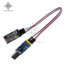 Беспроводной WIFI последовательный ТТЛ-к ESP-M2 ESP8285 модуль + 6 в 1 CP2102 USB в TTL модуль взаимной конвертации с 4-контактным кабелем 2024 - купить недорого