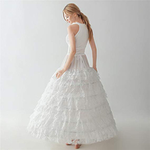 Women Ball Gown Lace Petticoat Crinoline Slip 9-Layer 6 Hoops Skirt Underskirt For Wedding Dress Bridal Gown 2024 - buy cheap